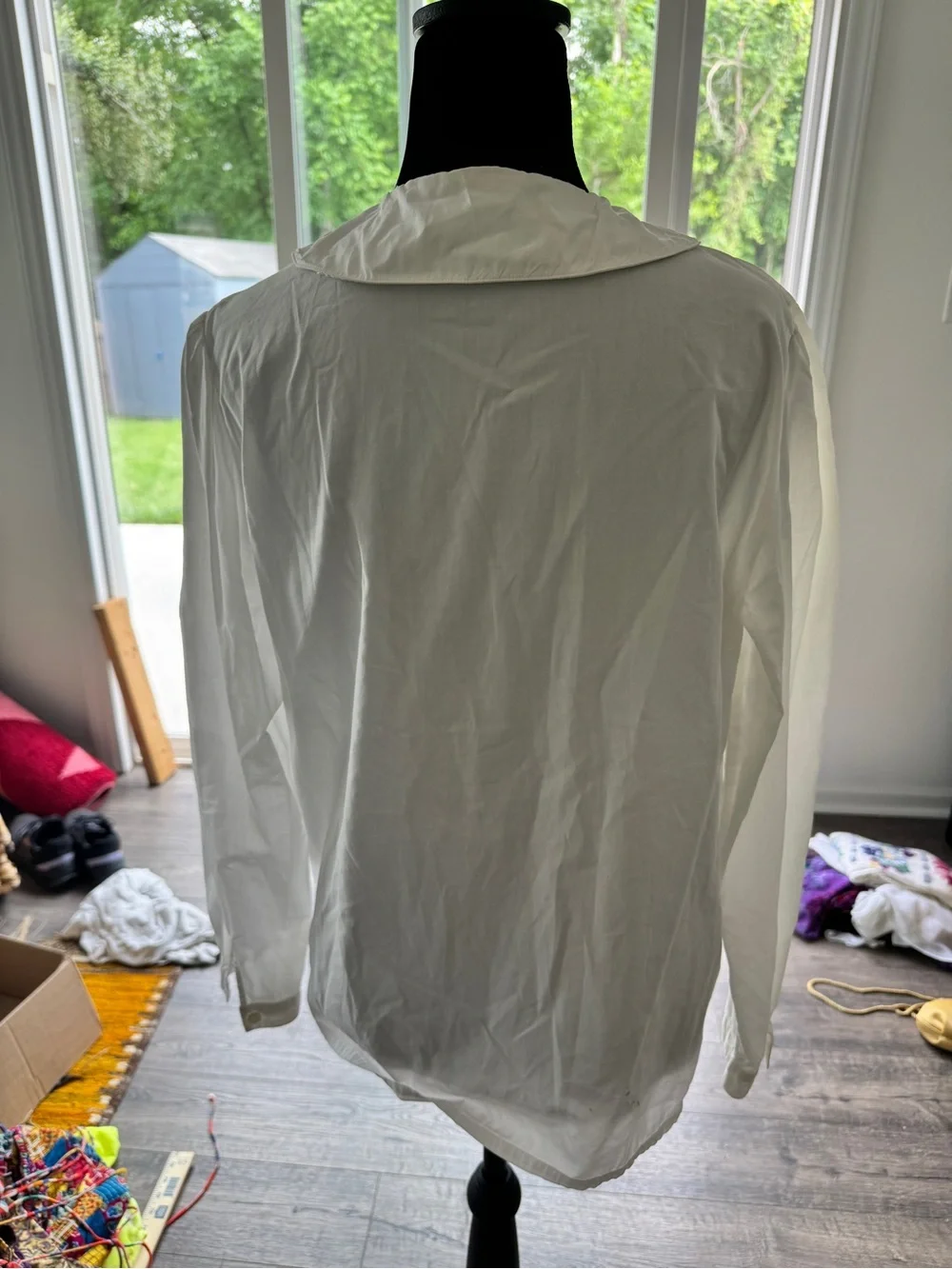 J. Crew White Button-Down Blouse